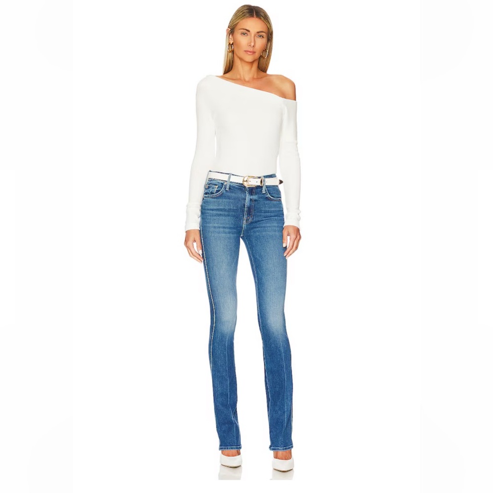 Mother Jeans The Double Insider Heel Jeans in Opposites Attract - Picture 4 of 10